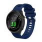 20mm silicone twill watch band in midnight blue with textured strap and slots