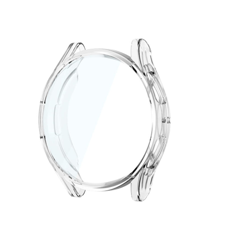 Transparent TPU watch case with clear bezel and cutouts for watch buttons