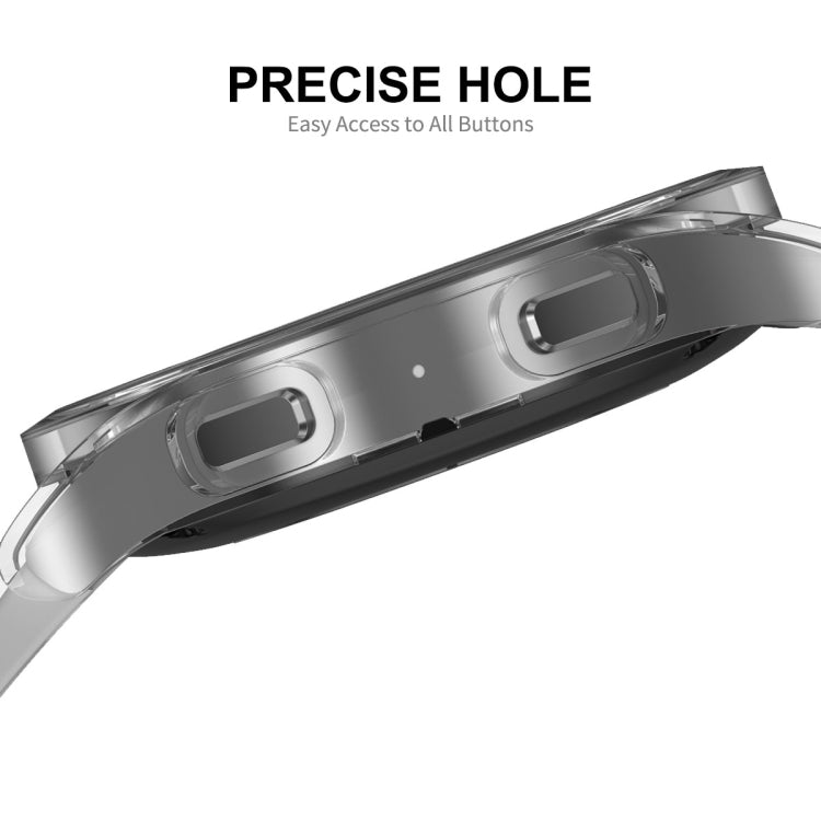 Clear TPU watch case with precise button and side port cutouts