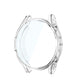 Front view transparent TPU full-coverage watch case with raised edges for protection