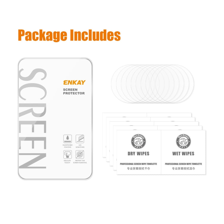 Smartwatch tempered glass screen protector kit with multiple films and dry/wet cleaning wipes