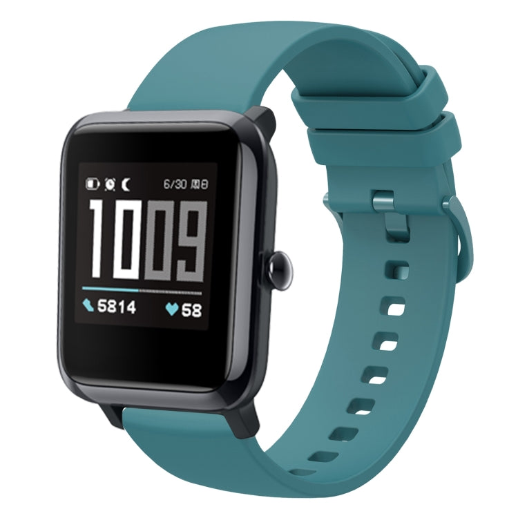 20mm Solid Color Soft Silicone Watch Band, For Amazfit BIP