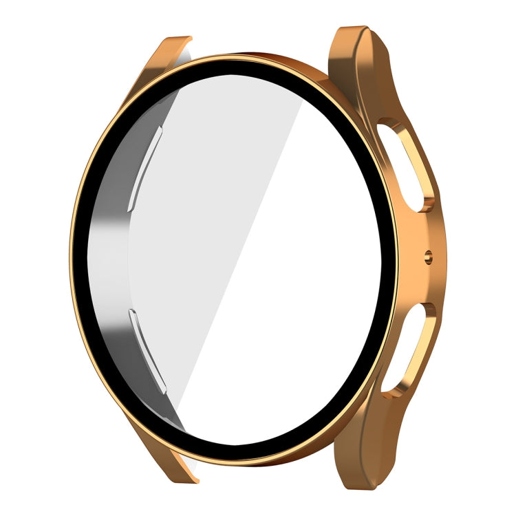 For Samsung Galaxy Watch5 44mm ENKAY Hat-Prince Full Coverage PC Frame + 9H Tempered Glass Case