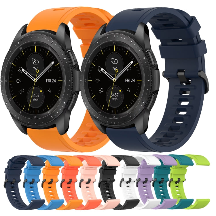 20mm Solid Color Soft Silicone Watch Band, For Samsung Galaxy Watch 42mm