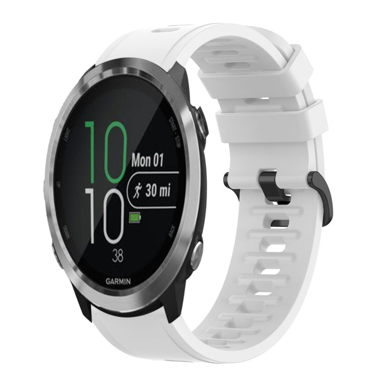 20mm Solid Color Soft Silicone Watch Band, For Garmin Forerunner 645 Music