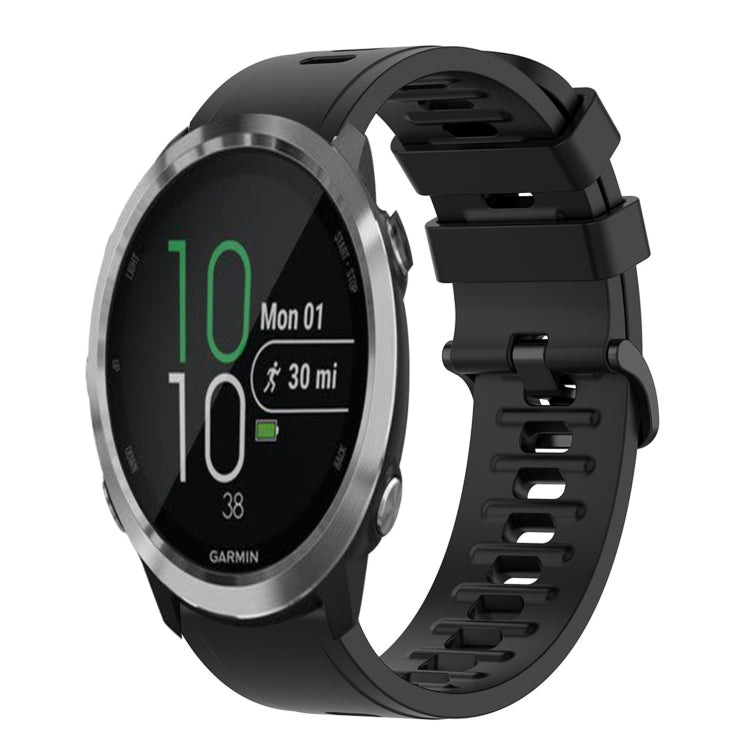 20mm Solid Color Soft Silicone Watch Band, For Garmin Forerunner 645 Music