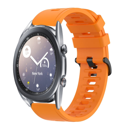 22mm Solid Color Soft Silicone Watch Band, For Samsung Galaxy Watch3 45mm, For Samsung Galaxy Watch 46mm, For Samsung Gear S3 Classic, For Samsung Gear S3 Frontier