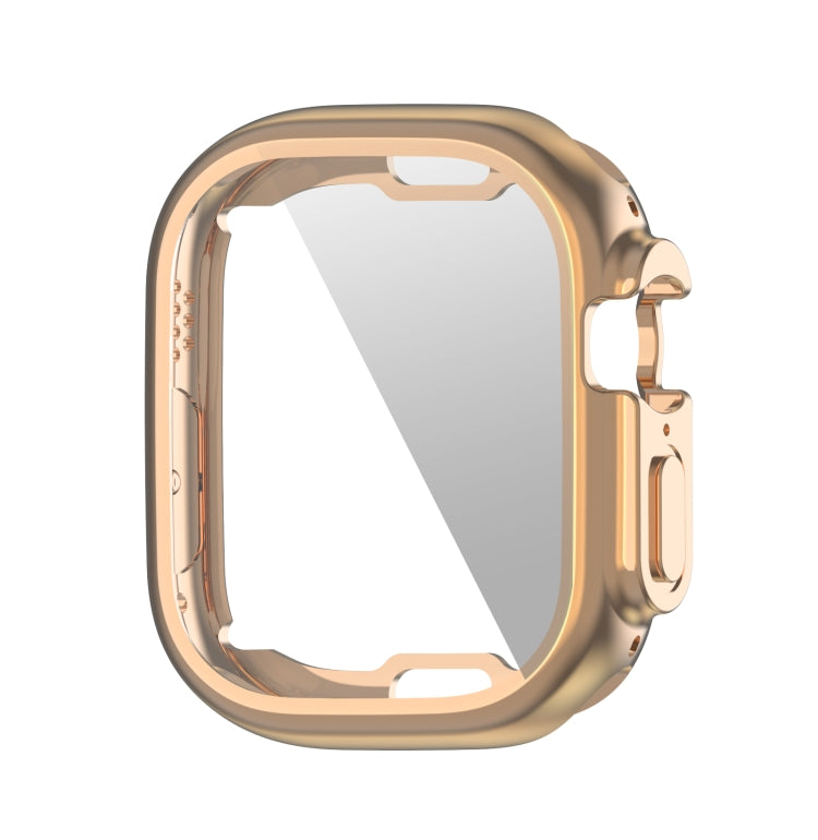 ENKAY Electroplated Soft TPU Case with Screen Film For Apple Watch Ultra 4 / 3 / 2 /1 49mm