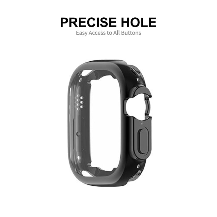 ENKAY Electroplated Soft TPU Case with Screen Film For Apple Watch Ultra 4 / 3 / 2 /1 49mm