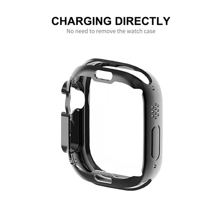 ENKAY Electroplated Soft TPU Case with Screen Film For Apple Watch Ultra 4 / 3 / 2 /1 49mm