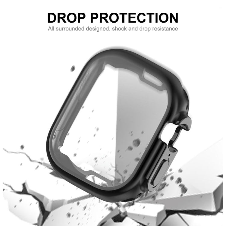 ENKAY Electroplated Soft TPU Case with Screen Film For Apple Watch Ultra 4 / 3 / 2 /1 49mm