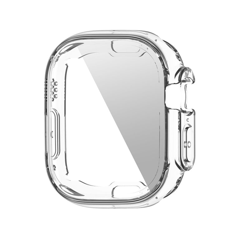 Clear TPU Apple Watch 49mm case with built-in screen protection film