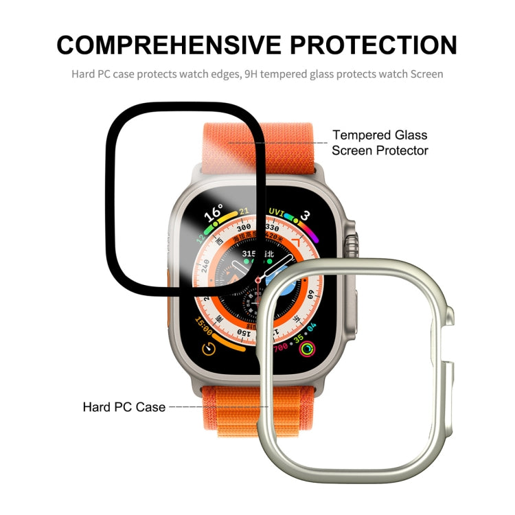 ENKAY 49mm Apple Watch case with tempered glass and screen protector overlay