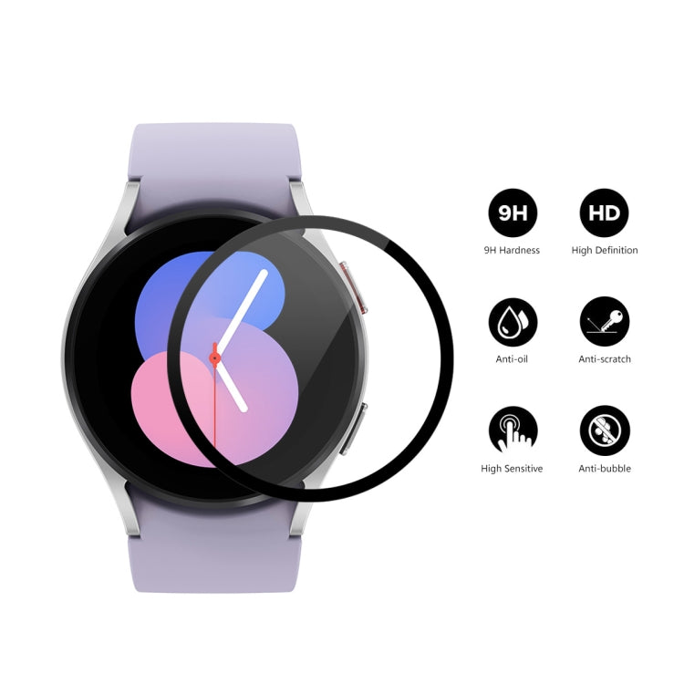 Tempered glass screen protector for Samsung Galaxy Watch5 40mm with 9H hardness icons