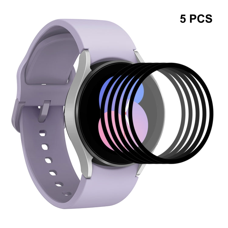 Tempered glass watch screen protector for Samsung Galaxy Watch5 40mm, 5 pcs