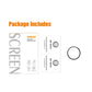 Screen protector package showing ENKAY protector sheets and round installation guides