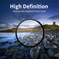 High clarity view through tempered glass screen protector magnifier circle