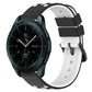 20mm porous two-color silicone watch band for Galaxy Watch 42mm, black with white inner strap