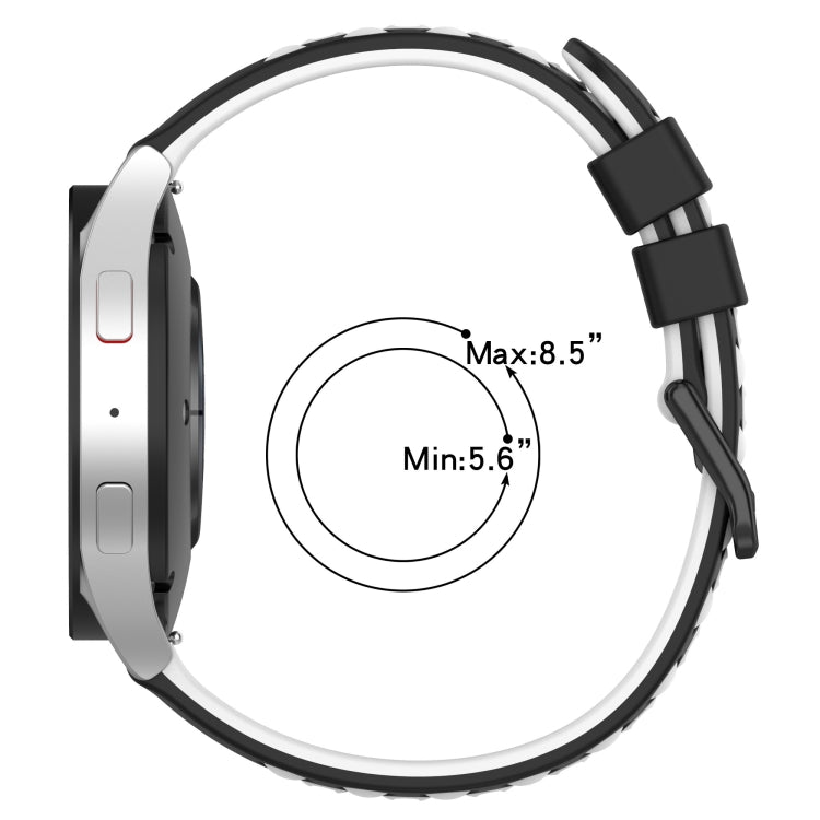 Adjustable porous silicone watch band; fits min 5.6 in to max 8.5 in