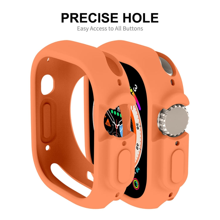 For Apple Watch Ultra 4 / 3 / 2 / 1 49mm ENKAY Solid Color Protective Soft TPU Frame Case