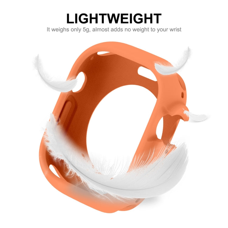 For Apple Watch Ultra 4 / 3 / 2 / 1 49mm ENKAY Solid Color Protective Soft TPU Frame Case