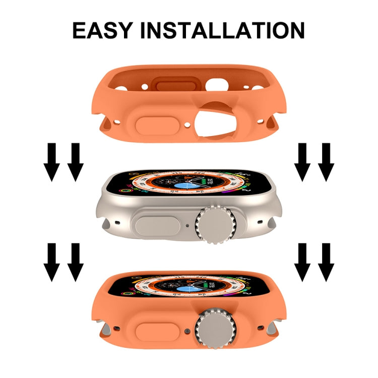 For Apple Watch Ultra 4 / 3 / 2 / 1 49mm ENKAY Solid Color Protective Soft TPU Frame Case