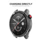 Transparent TPU smartwatch case with charging cutout and red side button