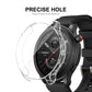 Transparent TPU watch case with precise button holes and raised screen cover