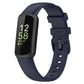 For Fitbit Inspire 3 Solid Color Silicone Watch Band, L, S