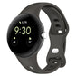 Water Drop Slimming Butterfly Button Solid Silicone Band, For Google Pixel Watch 5 / 4 / 3 / 2 / 1 41mm