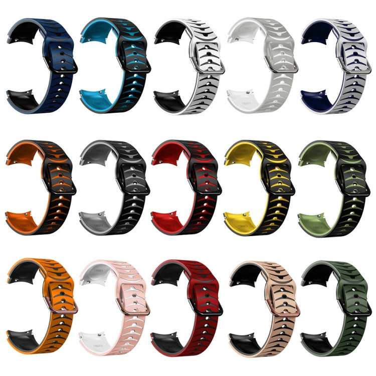 Curved silicone watch band multipack in many colors with patterned straps