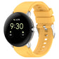 Yellow silicone watch band with metal connector for 41mm smartwatch