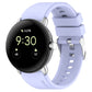 Silicone watch band with metal connector, light purple, for 41mm smart watch