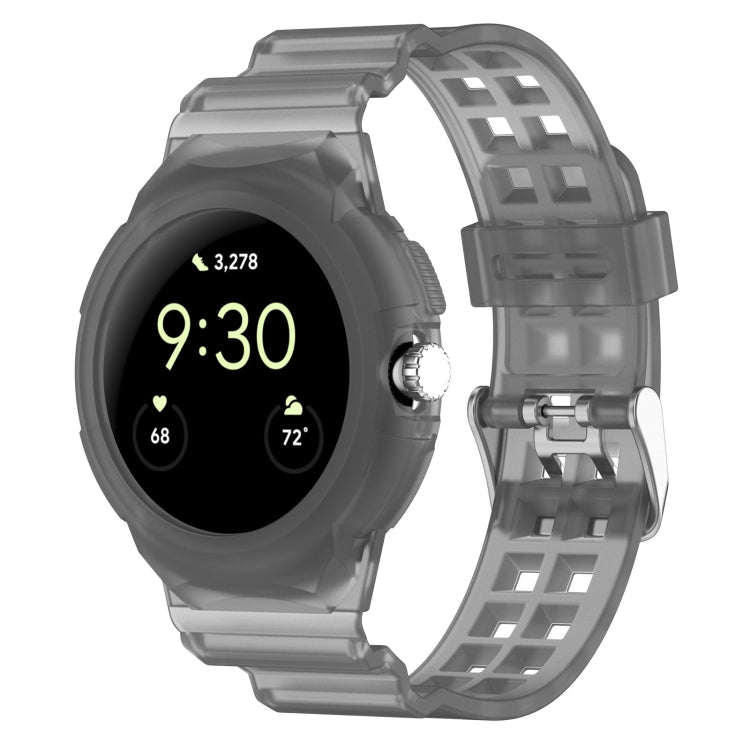 Integrated Fully Enclosed Silicone Watch Band, For Google Pixel Watch