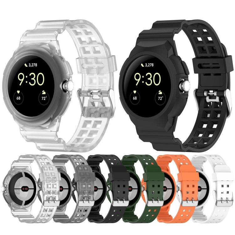Integrated Fully Enclosed Silicone Watch Band, For Google Pixel Watch