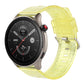 22mm transparent shiny diamond TPU watch band with clasp, yellow