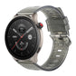 22mm transparent shiny diamond TPU watch band with clasp, dark gray