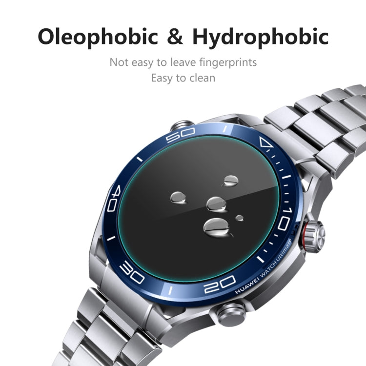 Tempered glass screen protector for Huawei Watch Ultimate with smudge-resistant top view