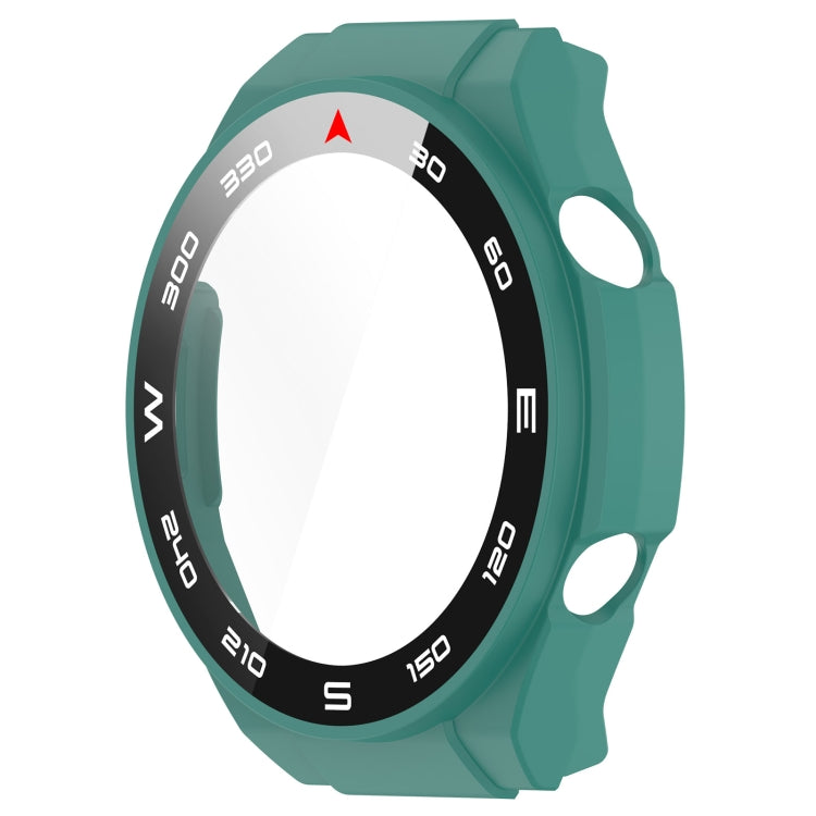 Teal PC+ toughened film integrated watch protective case, front view, blank screen.