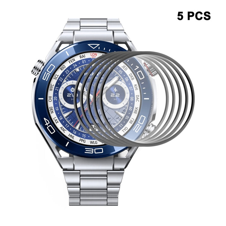 Five-piece full-coverage screen protector films for Huawei Watch