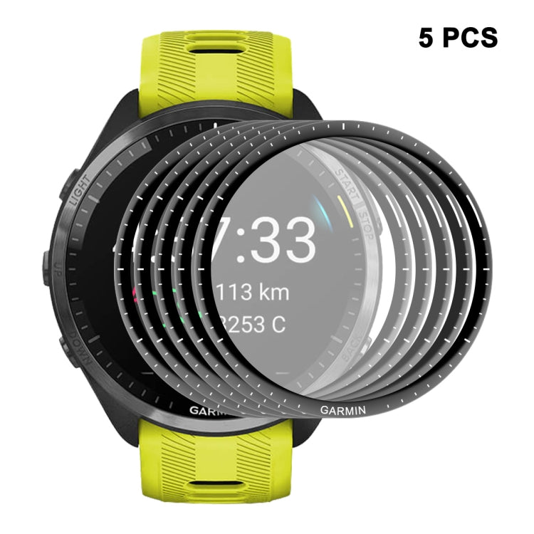 For Garmin Forerunner 965 ENKAY Hat-Prince 3D Full Coverage Soft PC Edge + PMMA HD Screen Protector Film, 1pcs, 2pcs, 5pcs, 10pcs