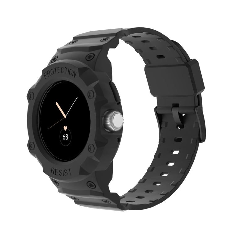 For Google Pixel Watch JUNSUNMAY Integrated TPU Adjustable Elastic Watch Band