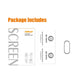 ENKAY screen protector film package with protective films and small installation pieces