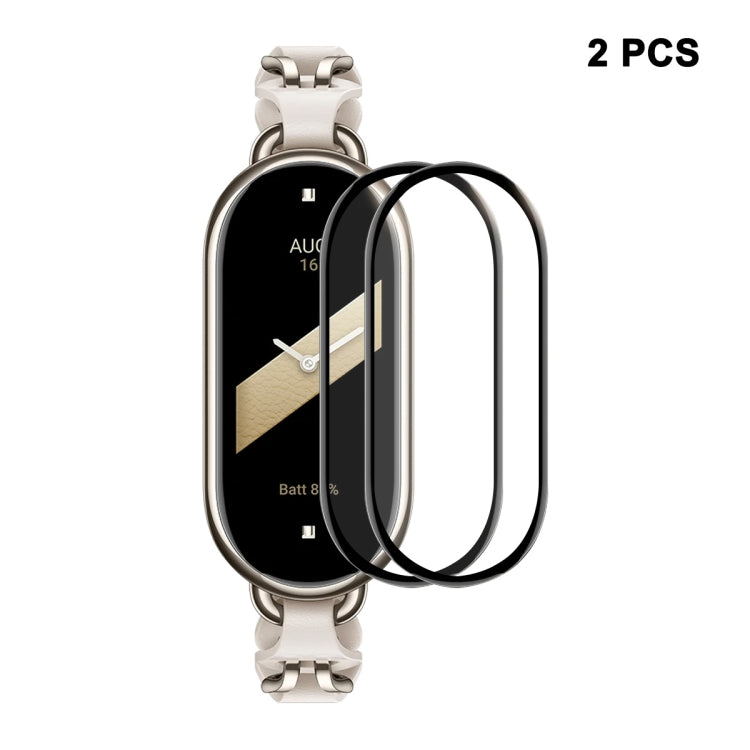 2-pack ENKAY curved screen protector films for Xiaomi Band 8, clear overlays