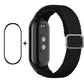 Smartwatch screen protector and black braided nylon band set for Mi Band 8