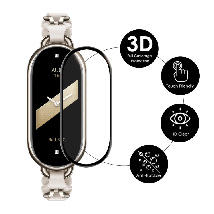 3D full coverage screen protectors for smartwatch, touch friendly and anti-bubble