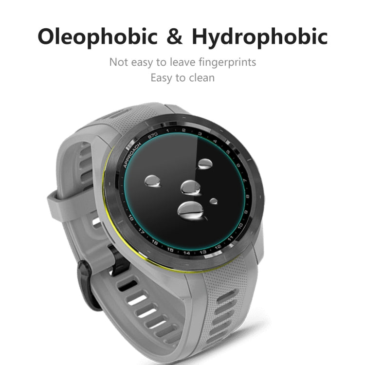 Tempered glass watch screen protector, oleophobic and hydrophobic coating for easy cleaning