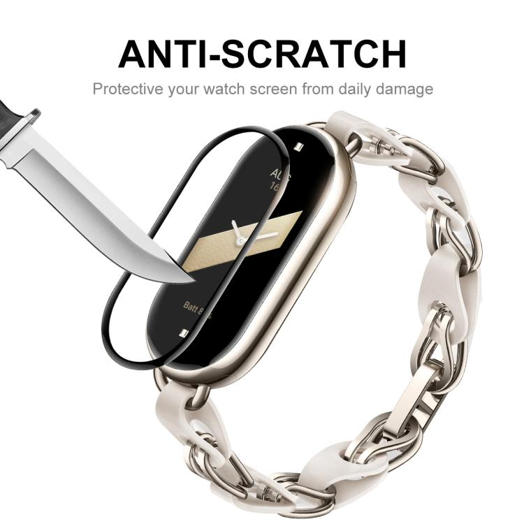 Smartwatch screen protector film, anti-scratch protection with curved full-coverage edges