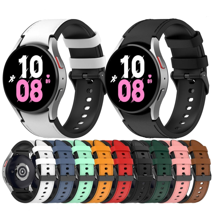 Smartwatch leather-look buckle band set with multiple colored straps