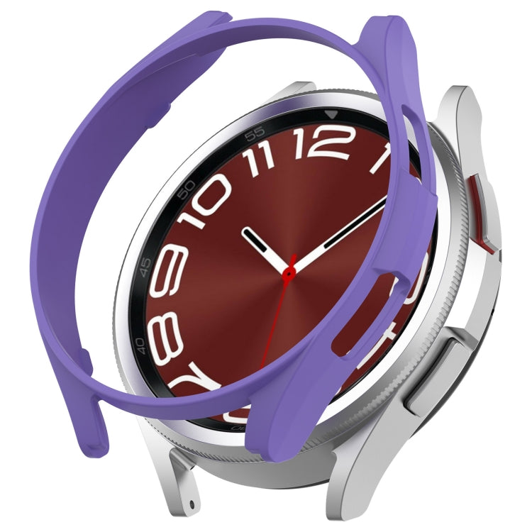 Half-coverage hollow watch protective case, midnight blue, for round smartwatch